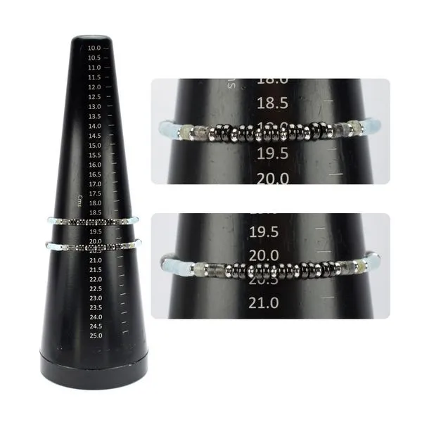 Tundra (Labradorite / Aquamarine / Moonstone) Heishi Bead Bracelet Image 4 Carroll's Jewelers Fort Lauderdale, FL