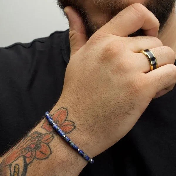 RiverRunner (Blue Lapis Lazuli) Heishi Bead Bracelet Image 3 Collard Jewelers League City, TX