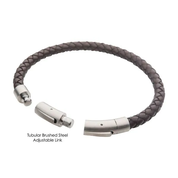 6mm Brown Genuine Full Grain Cowhide Leather Bracelet Image 3 Spath Jewelers Bartow, FL