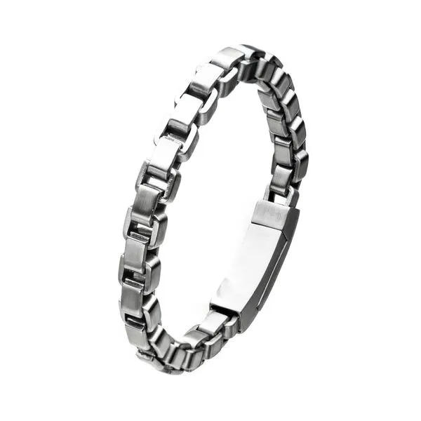 Stainless Steel Bold Box Bracelet Image 2 Timmreck & McNicol Jewelers McMinnville, OR