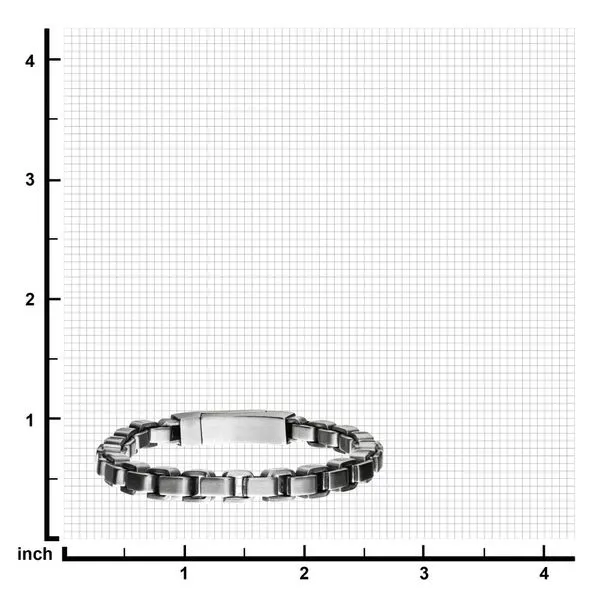 Stainless Steel Bold Box Bracelet Image 3 Timmreck & McNicol Jewelers McMinnville, OR