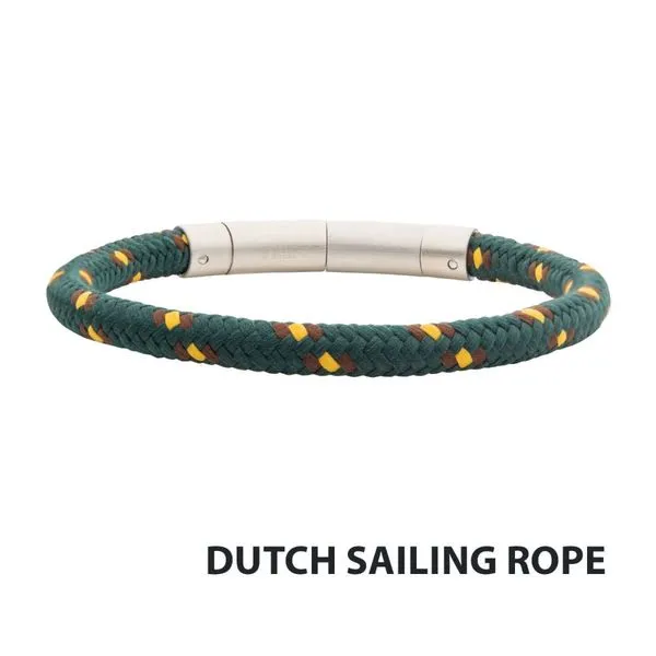 6mm Green, Brown & Yellow Nylon Cord Bracelet Rihner's Jewelry Gretna, LA