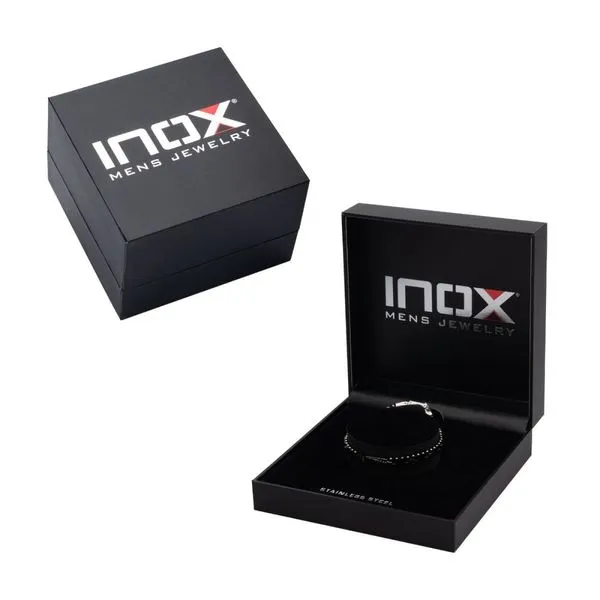 Trim Cut with Genuine Lab-Grown Clear Diamonds Two Tone Black IP Bracelet  Image 5 Cellini Design Jewelers Orange, CT