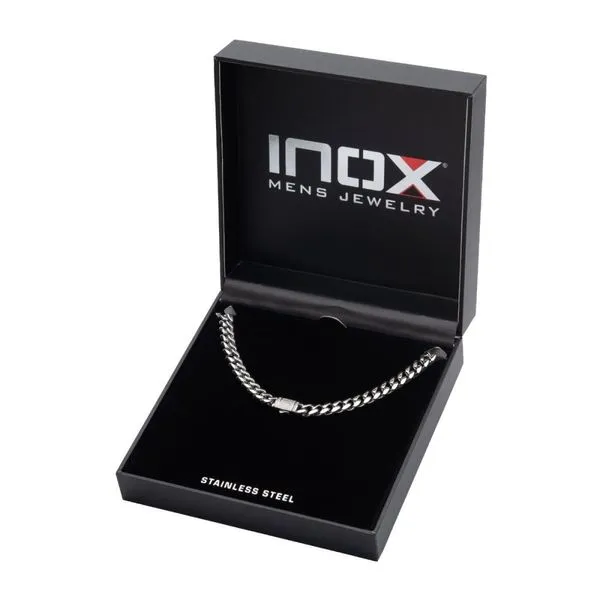 8mm Steel Miami Cuban Chain Necklace with CNC Precision Set Lab-grown Diamonds  Image 5 Alan Miller Jewelers Oregon, OH