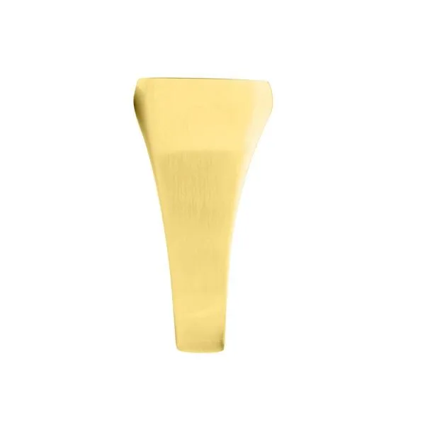 18Kt Gold IP Steel Signet Pinky Finger Ring Image 3 Woelk's House of Diamonds Russell, KS