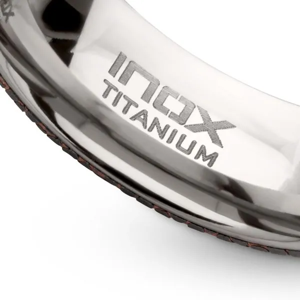 Etched Niobium SuperConductor Titanium Comfort Fit Ring Image 4 Timmreck & McNicol Jewelers McMinnville, OR