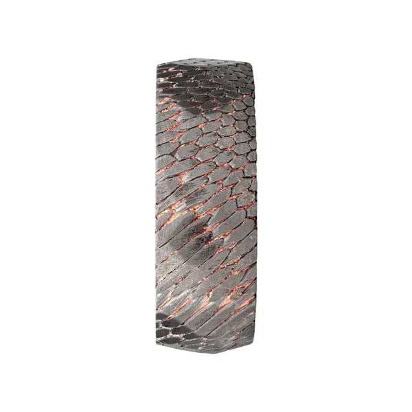 Flat Etched Niobium SuperConductor Titanium Comfort Fit Ring Image 3 Daniel Jewelers Brewster, NY