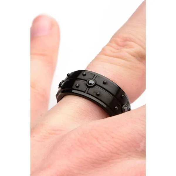 2.5mm Black Genuine Diamond Black IP Ring Image 5 Ask Design Jewelers Olean, NY