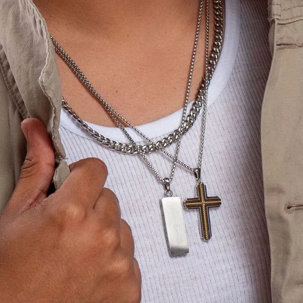 8mm Steel Miami Cuban Chain Necklace Image 5 Spath Jewelers Bartow, FL