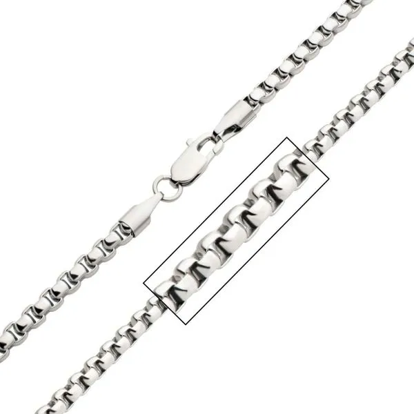 5mm Bold Box Chain Necklace Carroll's Jewelers Fort Lauderdale, FL