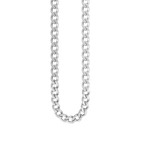 3.5mm Flat Curb Chain Image 2 Rihner's Jewelry Gretna, LA