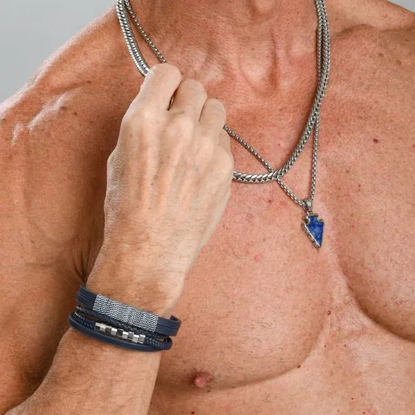 8mm Steel Dome Curb Chain Necklace Image 4 Spath Jewelers Bartow, FL