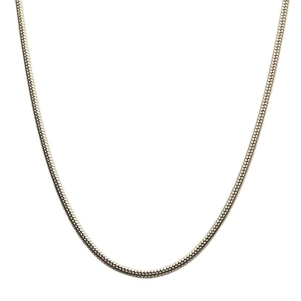 3mm Steel Rattail Chain Necklace Image 2 Alan Miller Jewelers Oregon, OH
