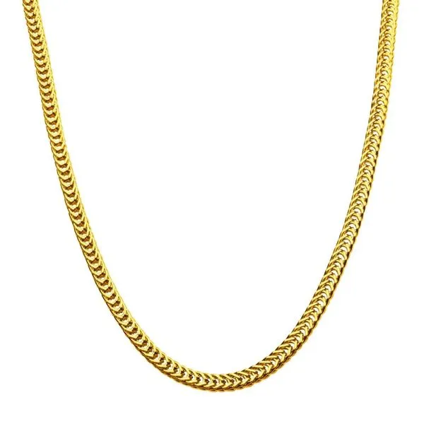 6mm 18Kt Gold IP Foxtail Chain Necklace Image 2 Cellini Design Jewelers Orange, CT