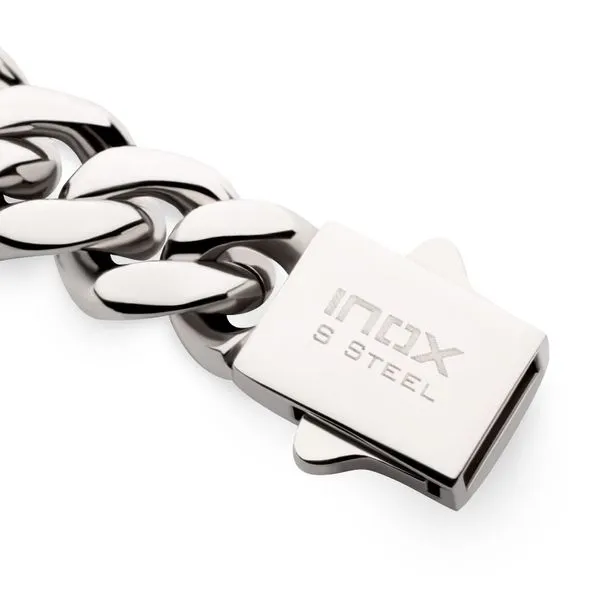 8mm Stainless Steel Miami Cuban Chain Necklace with 1mm CNC Set Clear Cubic Zirconia Image 3 Rihner's Jewelry Gretna, LA