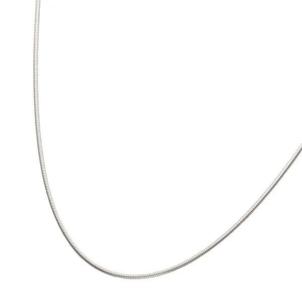 1.5mm 925 Italy Silver Polished Finish Snake Chain Necklace with Flat Lobster Clasp Image 3 Alan Miller Jewelers Oregon, OH