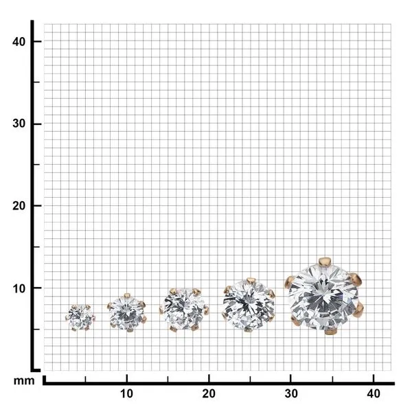 Rose Gold IP Steel with Clear CZ Stud Earrings (Unisex) Image 3 Alan Miller Jewelers Oregon, OH