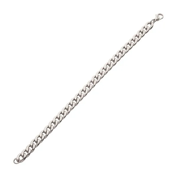7.4mm Titanium Curb Chain Bracelet Image 2 Carroll's Jewelers Fort Lauderdale, FL