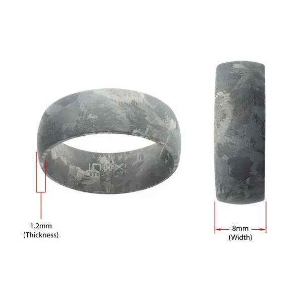 Titanium Frosted Ring Image 5 Thomas A. Davis Jewelers Holland, MI