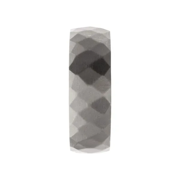 Titanium & Redwood Matte Finish Mosaic Comfort Fit Ring Image 3 Timmreck & McNicol Jewelers McMinnville, OR