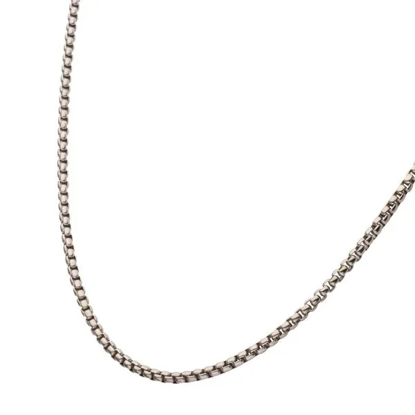 3mm Titanium Box Chain Necklace Image 3 Cellini Design Jewelers Orange, CT