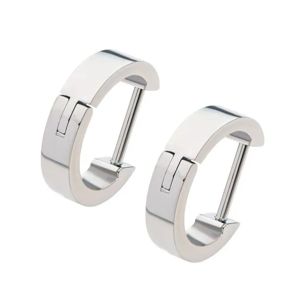 Titanium with Design 3mm Thick Hinged Segment Clicker Image 2 Thomas A. Davis Jewelers Holland, MI