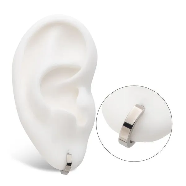 Titanium with Design 2.5mm Thick Hinged Segment Clicker Image 4 Spath Jewelers Bartow, FL