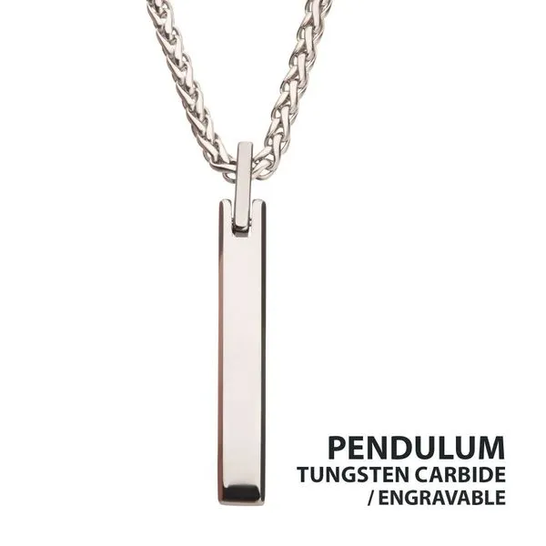 Tungsten Carbide Monolith Engravable Pendant Carroll's Jewelers Fort Lauderdale, FL