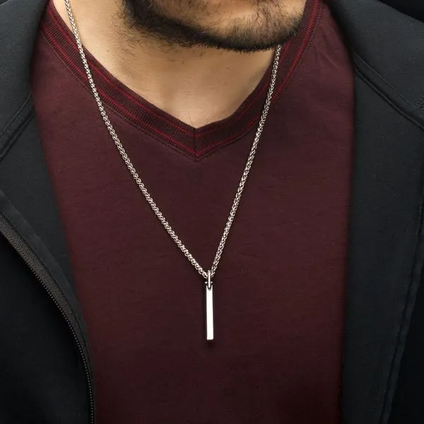 Tungsten Carbide Monolith Engravable Pendant Image 5 Ask Design Jewelers Olean, NY