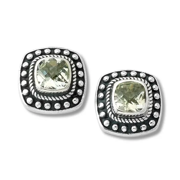 BERKAH EARRING- GREEN AMETHYST  Banks Jewelers Burnsville, NC