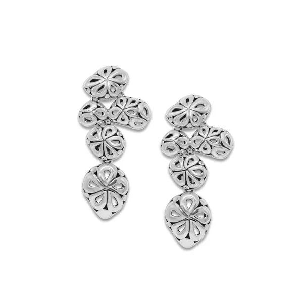 ABSTRACT CARVED FLOWER EARRING Collard Jewelers League City, TX