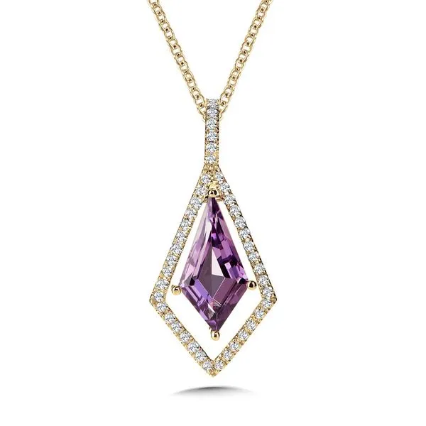 Diamond & Amethyst Kite Pendant Grayson & Co. Jewelers Iron Mountain, MI