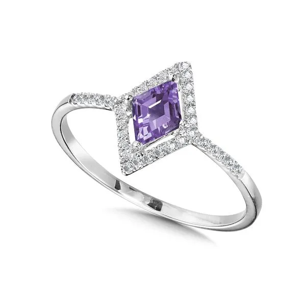 Amethyst and Diamond Kite Ring Grayson & Co. Jewelers Iron Mountain, MI