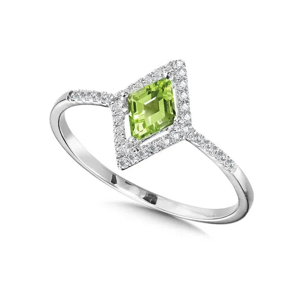 Peridot and Diamond Kite Ring Grayson & Co. Jewelers Iron Mountain, MI