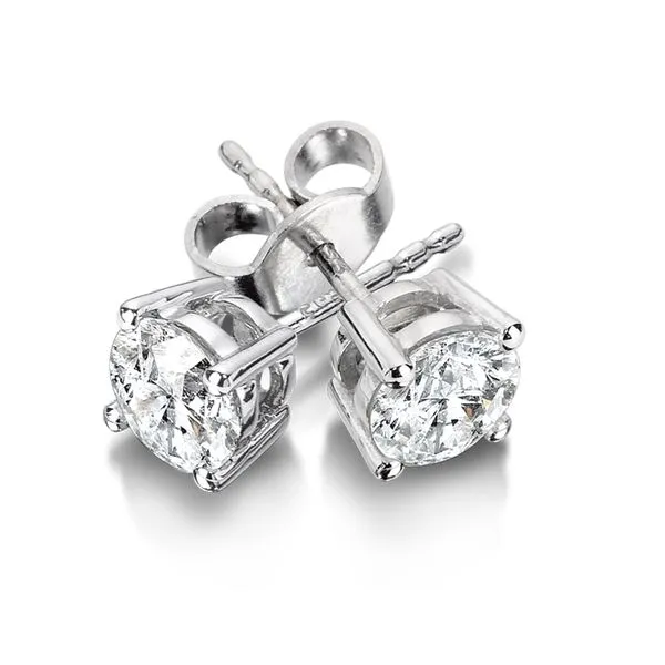 0.33 TDW - Four Prong Diamond Solitaire Earrings Grayson & Co. Jewelers Iron Mountain, MI