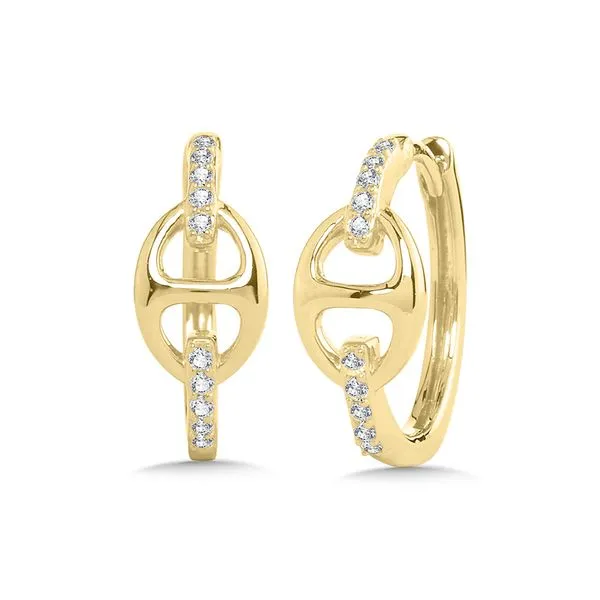 Mariner Links Diamond Hoop Earrings Grayson & Co. Jewelers Iron Mountain, MI