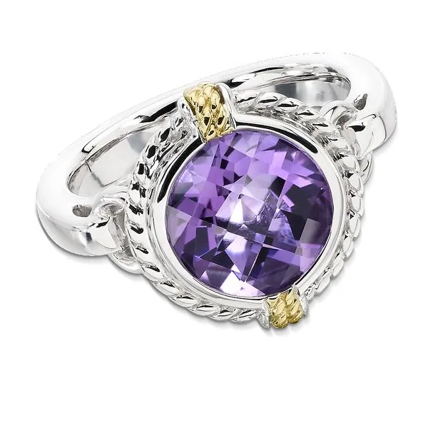 Sterling Silver, 18K Gold and Amethyst Ring Grayson & Co. Jewelers Iron Mountain, MI