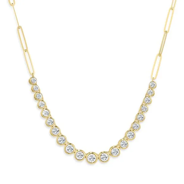 14K Diamond Bezel Necklace Grayson & Co. Jewelers Iron Mountain, MI