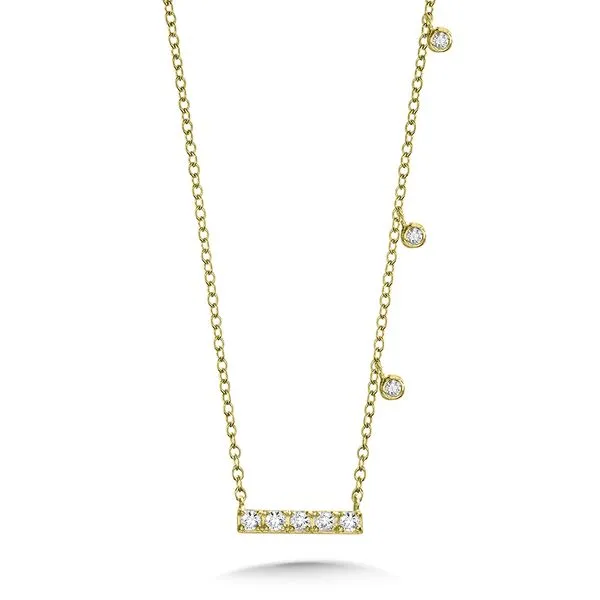 Asymmetrical Diamond Bar Necklace Grayson & Co. Jewelers Iron Mountain, MI