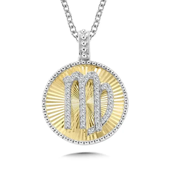 14K Diamond Zodiac Pendant - Virgo Grayson & Co. Jewelers Iron Mountain, MI