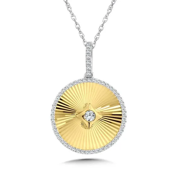14K Diamond Two-Tone Pendant Grayson & Co. Jewelers Iron Mountain, MI