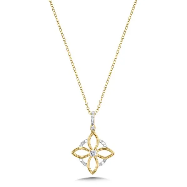 10K Klover Diamond Pendant Image 2 Grayson & Co. Jewelers Iron Mountain, MI