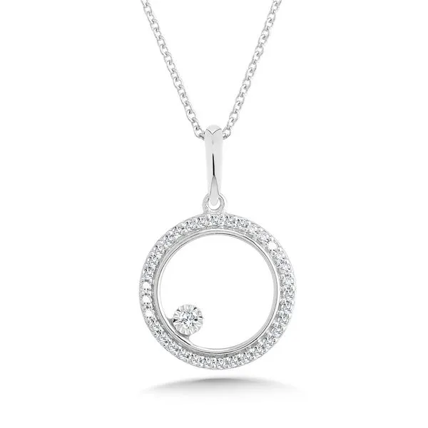 10K Diamond Circle Pendant Grayson & Co. Jewelers Iron Mountain, MI