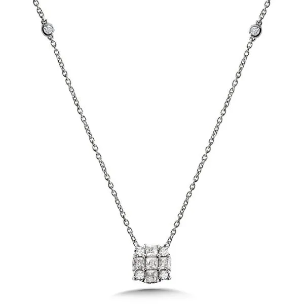 Round Diamond Cluster Pendants Grayson & Co. Jewelers Iron Mountain, MI