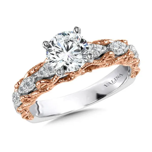 Vintage Layered Diamond Engagement Ring The Jewelry Source El Segundo, CA