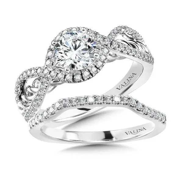 Spiral Diamond Engagement Ring Image 3 Midtown Diamonds Reno, NV