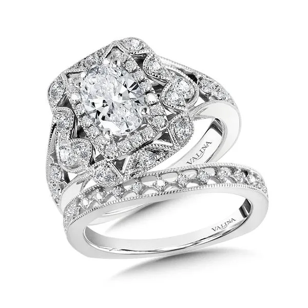 Vintage Double Halo Diamond Engagement Ring Image 3 Sanders Jewelers Gainesville, FL