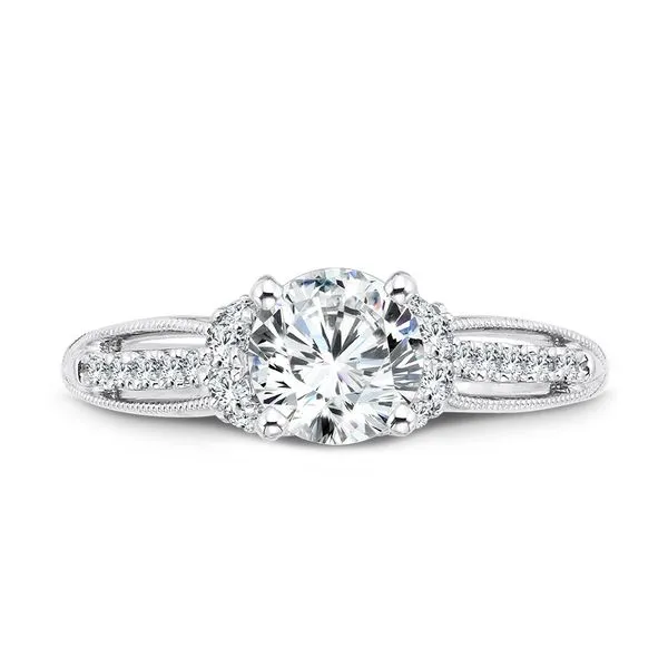 Vintage Milgrain Diamond Engagement Ring Image 3 Midtown Diamonds Reno, NV