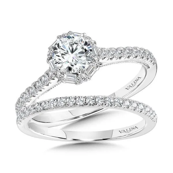 Straight Diamond Wedding Band Image 2 The Jewelry Source El Segundo, CA