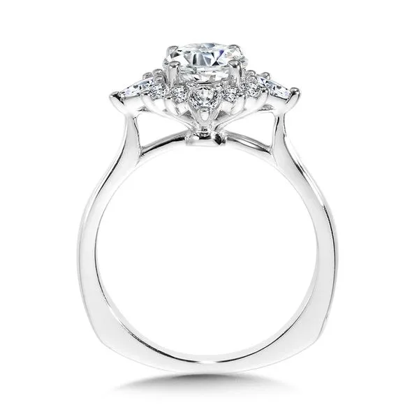 Star Halo Diamond Engagement Ring Image 2 Midtown Diamonds Reno, NV